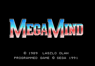 MegaMind (SegaNet) Title Screen